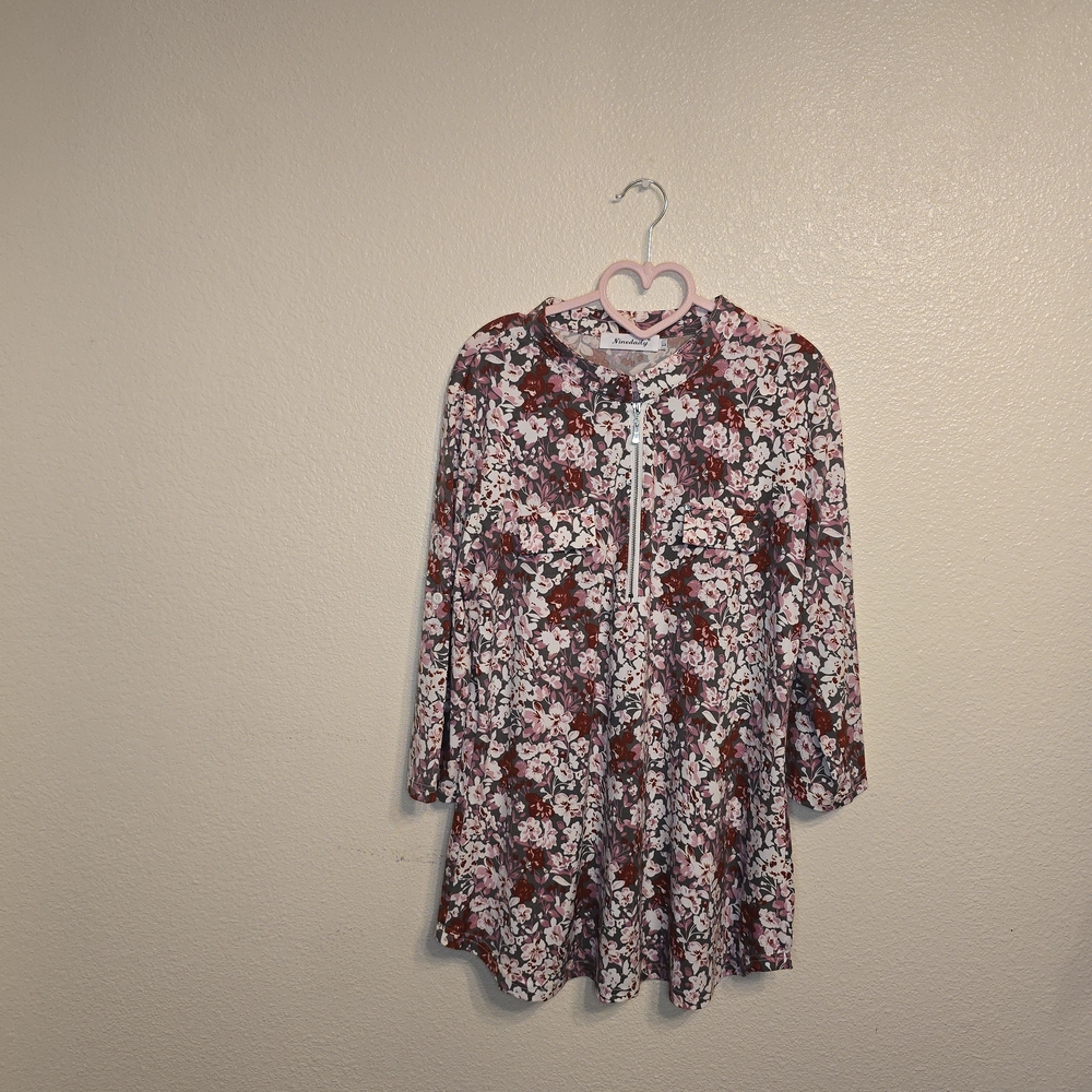 Floral 3/4 Sleeve Top